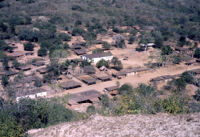 Mexico (Michoacán/Costa) - Aerial view of village, between 1960-1964