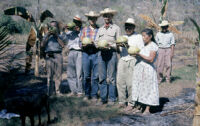 Mexico (Michoacán/Costa) - Local group with melons, between 1960-1964
