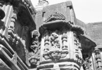 Relief sculpture at the Mahalakshmi Temple, Kolhapur (India), 1963
