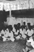 Congregational singers at a Christmas Eve hymn singing, Kottagūdem (India), 1963