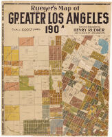 Rueger's Map of Greater Los Angeles 1904