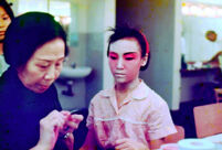 Application of facial make-up for girl's part - 11
