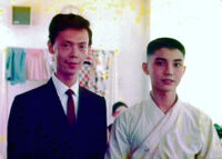Mr. Lui and student actor