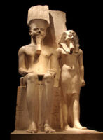 Amun and Horemheb Statue