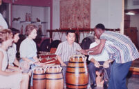Ewe ensemble with R. Ayitee; UCLA Study Group, 1963