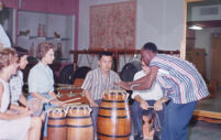 Ewe ensemble with R. Ayitee; UCLA Study Group, 1963