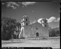 Santa Barbara mission church, Santa Barbara, 1946