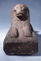 Lion statue with name of Khian