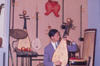 Mr. Lui plays sheng, UCLA, 1963