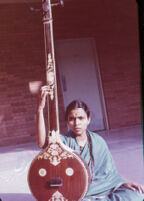 Gayathri plays tambura