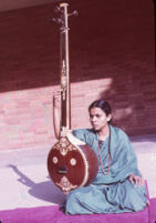 Gayathri plays tambura