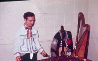Mexican xylophone played by Donn Borcherdt, UCLA, Aug. '63