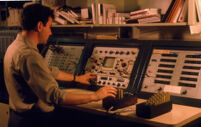 Michael Moore with the Melograph Model C 5
